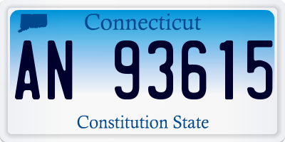 CT license plate AN93615