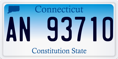 CT license plate AN93710