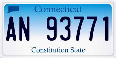 CT license plate AN93771