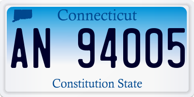 CT license plate AN94005