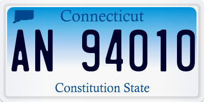 CT license plate AN94010