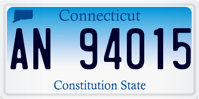 CT license plate AN94015