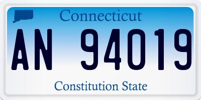 CT license plate AN94019