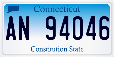 CT license plate AN94046