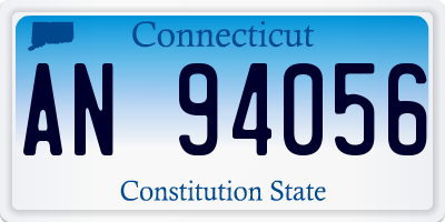 CT license plate AN94056