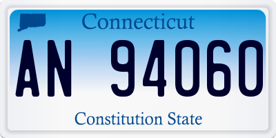 CT license plate AN94060