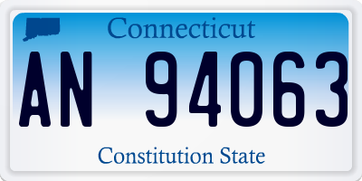 CT license plate AN94063