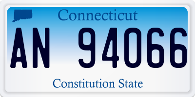 CT license plate AN94066