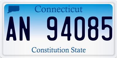 CT license plate AN94085