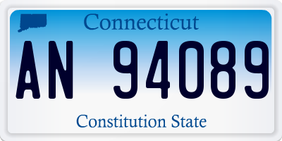 CT license plate AN94089