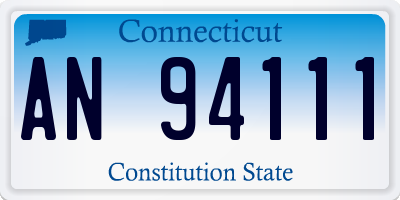 CT license plate AN94111