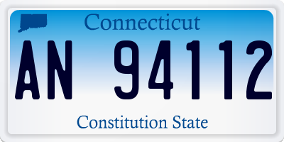 CT license plate AN94112