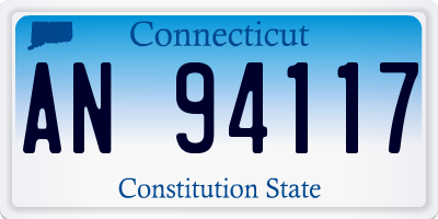 CT license plate AN94117