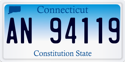 CT license plate AN94119