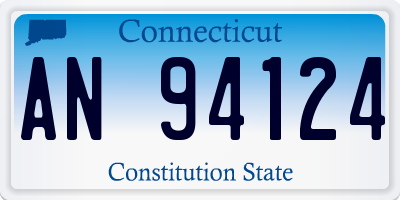 CT license plate AN94124