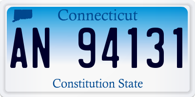 CT license plate AN94131