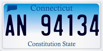 CT license plate AN94134