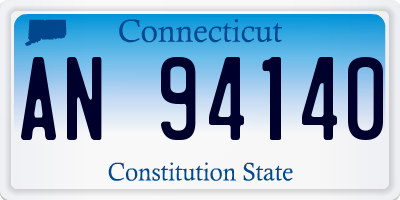 CT license plate AN94140