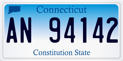 CT license plate AN94142