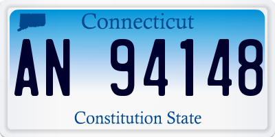 CT license plate AN94148