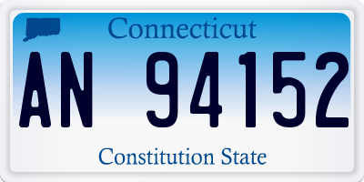 CT license plate AN94152