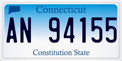 CT license plate AN94155