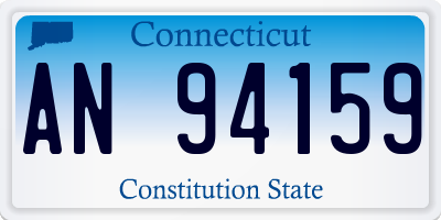 CT license plate AN94159