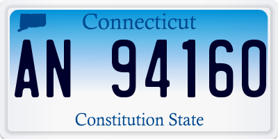 CT license plate AN94160