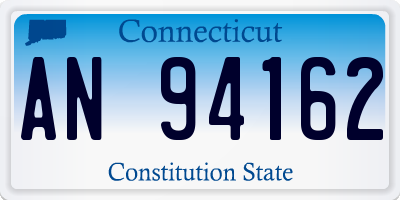 CT license plate AN94162