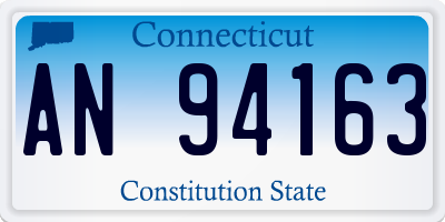 CT license plate AN94163