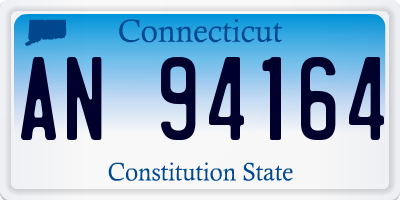 CT license plate AN94164