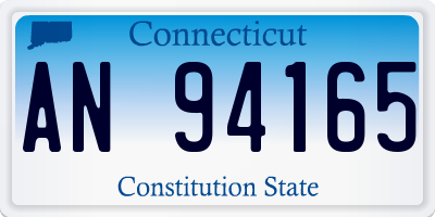 CT license plate AN94165