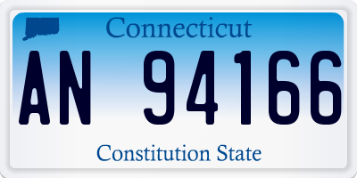 CT license plate AN94166