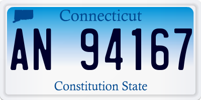 CT license plate AN94167