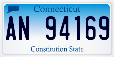 CT license plate AN94169