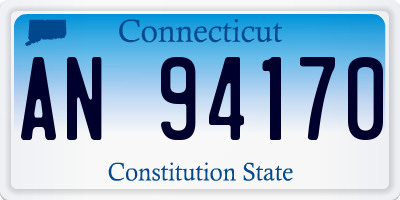 CT license plate AN94170