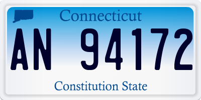 CT license plate AN94172