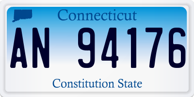 CT license plate AN94176