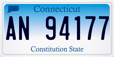 CT license plate AN94177