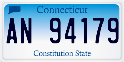 CT license plate AN94179