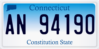 CT license plate AN94190