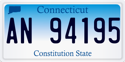 CT license plate AN94195