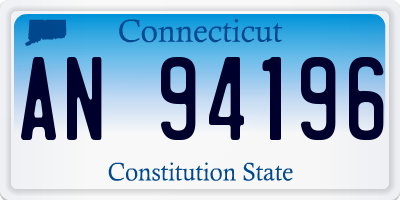 CT license plate AN94196