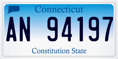 CT license plate AN94197