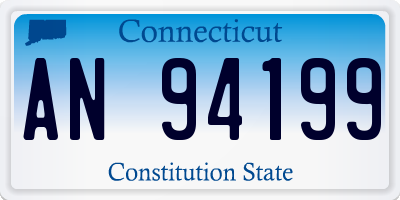 CT license plate AN94199