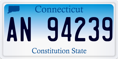 CT license plate AN94239