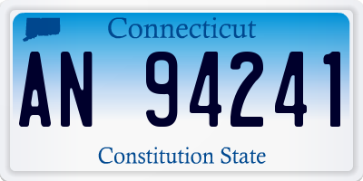 CT license plate AN94241