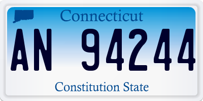 CT license plate AN94244