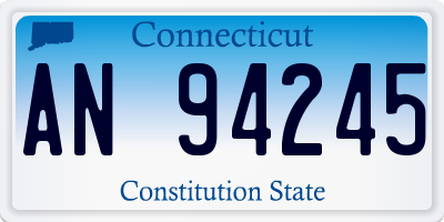 CT license plate AN94245