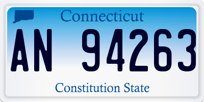 CT license plate AN94263